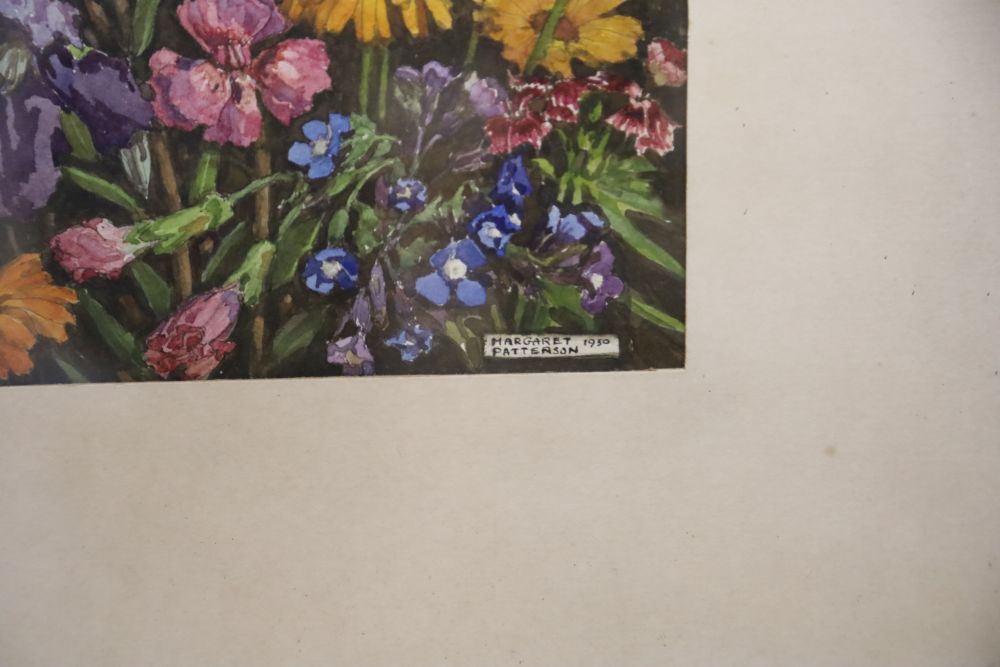 Margaret Patterson, watercolour, Flower study, signed and dated 1930, 35 x 25cm